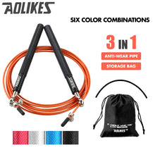 Load image into Gallery viewer, Crossfit Speed Jump Rope Professional Skipping Rope For MMA Boxing Fitness Skip Workout Training With Carrying Bag Spare Cable