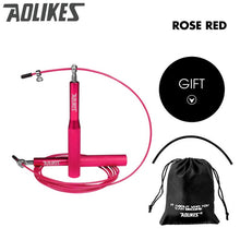 Load image into Gallery viewer, Crossfit Speed Jump Rope Professional Skipping Rope For MMA Boxing Fitness Skip Workout Training With Carrying Bag Spare Cable