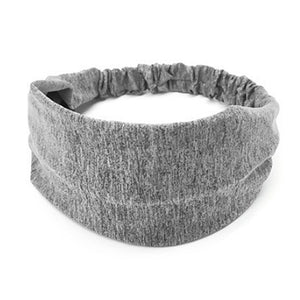 Casual Solid Unisex Elastic Sport Headbands Soft Fabric Fitness Yoga Wide Hair Bands For Women Men Outdoor Gym Hair Accessories