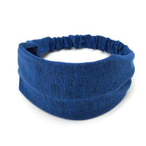 Casual Solid Unisex Elastic Sport Headbands Soft Fabric Fitness Yoga Wide Hair Bands For Women Men Outdoor Gym Hair Accessories