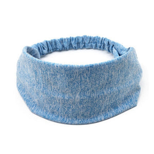 Casual Solid Unisex Elastic Sport Headbands Soft Fabric Fitness Yoga Wide Hair Bands For Women Men Outdoor Gym Hair Accessories