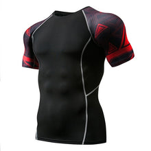 Load image into Gallery viewer, Mens Fitness Long Sleeve Rashguard T Shirt Bodybuilding Tight Compression Shirt Elastic Gym Sports Running Tops Cycling Clothing