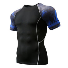 Load image into Gallery viewer, Mens Fitness Long Sleeve Rashguard T Shirt Bodybuilding Tight Compression Shirt Elastic Gym Sports Running Tops Cycling Clothing