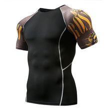 Load image into Gallery viewer, Mens Fitness Long Sleeve Rashguard T Shirt Bodybuilding Tight Compression Shirt Elastic Gym Sports Running Tops Cycling Clothing